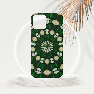 Funda Para iPhone 15 Verde Esmeralda y Vidrio Marfil