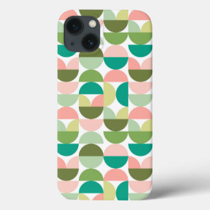 Funda Para iPhone 13 Verde geométrico moderno y aprendizaje