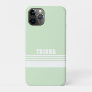 Funda Para iPhone 11 Pro Verde lima clave rayas clásicas modernas y elegant