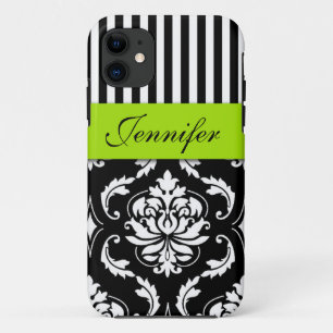 TITLE_SEO2 VERDE LIMA PERSONALIZADA, DAMASCO NEGRO RAYADO