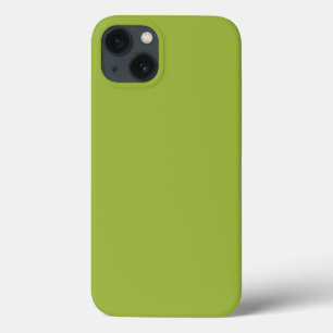 Funda Para iPhone 13 Verde limón moderado (color sólido) amarillo- verd