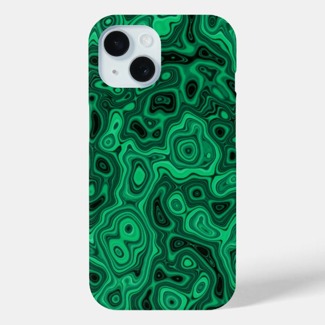 Funda De Case-Mate Para iPhone Verde malachita (Reverso )