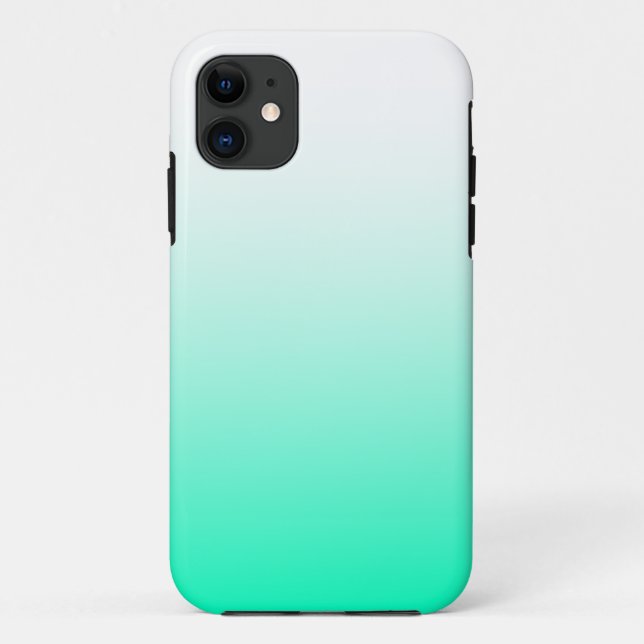 Funda De Case-Mate Para iPhone Verde menta Ombre (Reverso)