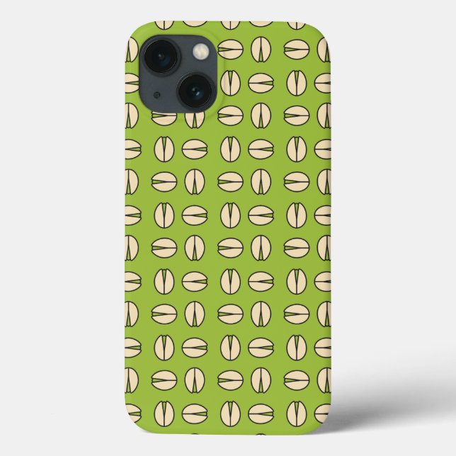 Funda De Case-Mate Para iPhone Verde moderno de pisto (Reverso)