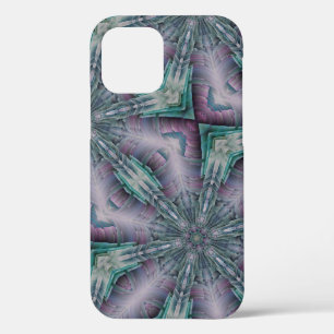 Funda Para iPhone 12 Verde morado y turquesa moderno