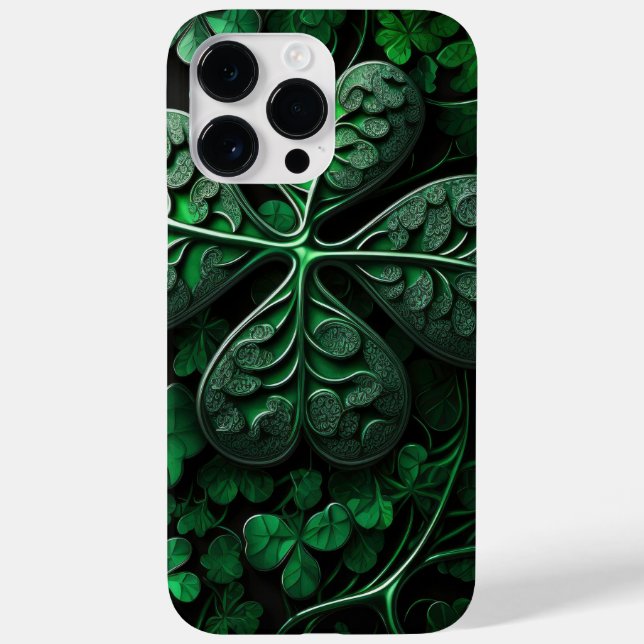 FUNDA DE Case-Mate PARA iPhone VERDE OSCURO INTRÍCITO VERDE (Reverso)