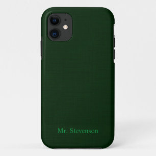 Funda Para iPhone 11 Verde oscuro texturado