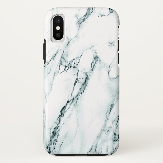 Funda De Case-Mate Para iPhone Verdes Verdes Marble Look (Reverso)