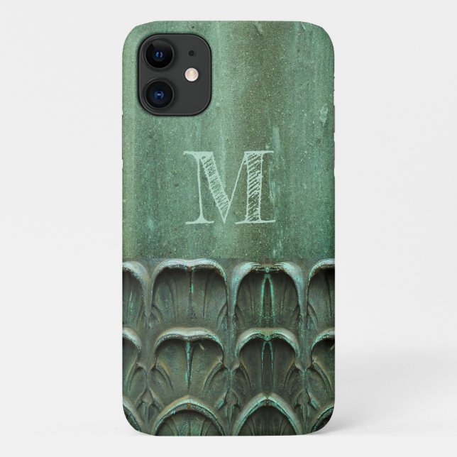 Funda De Case-Mate Para iPhone Verdigris Weathered Bronze Look (Reverso)