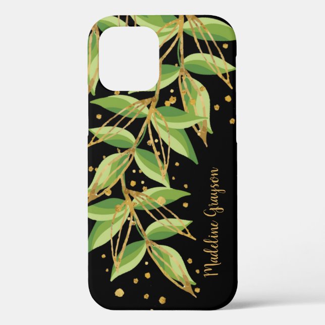 Funda De Case-Mate Para iPhone Verdor acuático personalizado (Reverso )