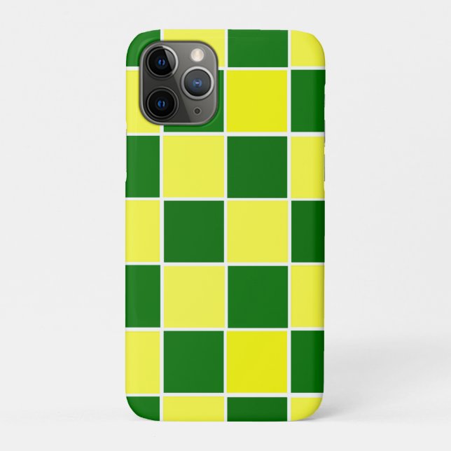 Funda De Case-Mate Para iPhone Verificadores blancos, amarillos y verdes (Reverso)