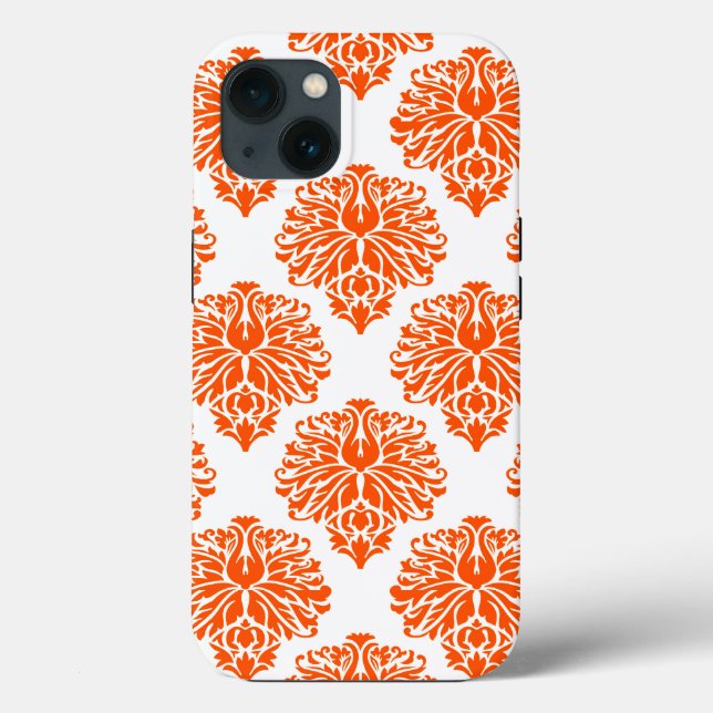 Funda De Case-Mate Para iPhone Vermillielegant Damask (Reverso )