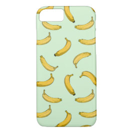 Funda Para iPhone 8/7 Versión de sketch de patrones de banana Funda-Mate