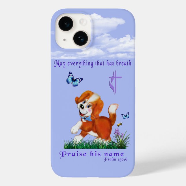 Funda De Case-Mate Para iPhone Verso de la Biblia (Reverso )