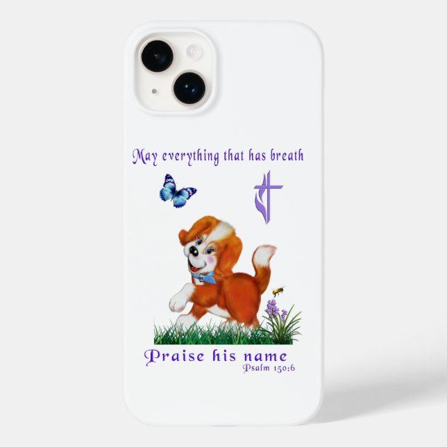 Funda De Case-Mate Para iPhone Verso de la Biblia (Reverso )