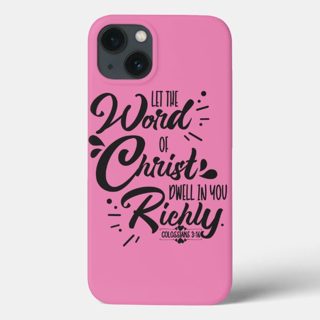 Funda De Case-Mate Para iPhone Verso de la Biblia Cristiana (Reverso)