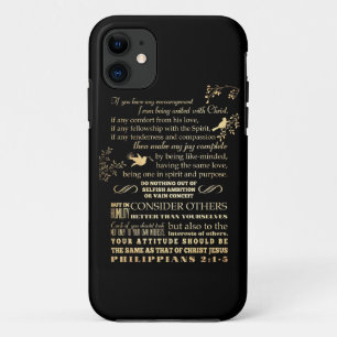 Funda Para iPhone 11 Verso Scriptural de la biblia - 2:1 de los