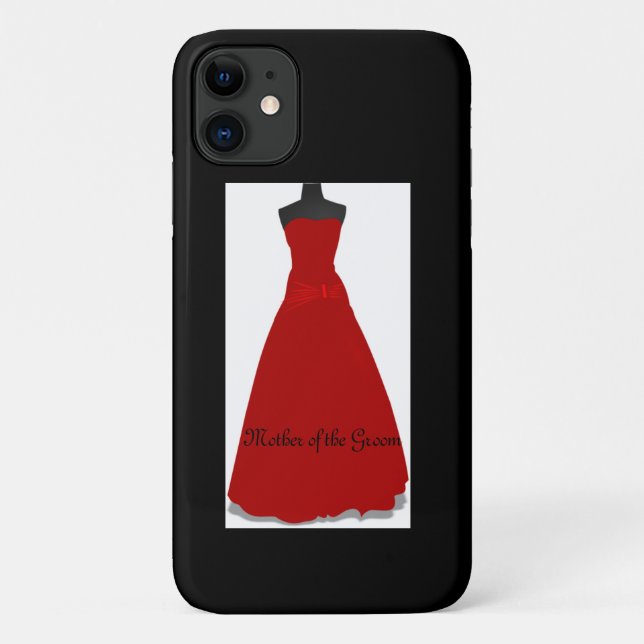 Funda De Case-Mate Para iPhone Vestido boda Madre del Groom (Reverso)