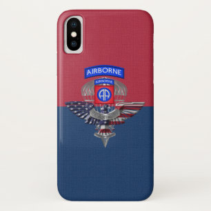 Funda Para iPhone X Veterano de la 82ª División Aerotransportada