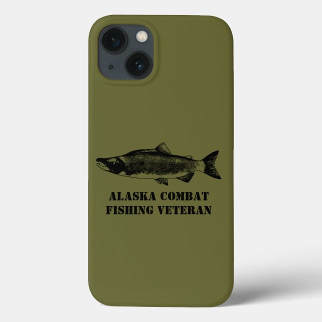 Funda De Case-Mate Para iPhone Veterano de la Pesca de Combate de Alaska (Reverso)