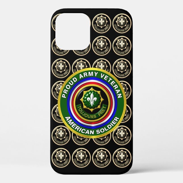 Funda De Case-Mate Para iPhone Veterano del 2º Regimiento de Caballería Blindada (Reverso )