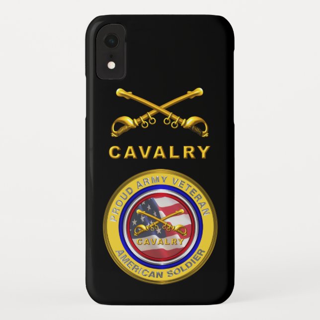Funda De Case-Mate Para iPhone Veterano del Ejército Orgulloso Caballero Soldado (Reverso)