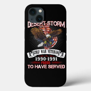 Funda Para iPhone 13 Veterano veterano de la tormenta del desierto en c