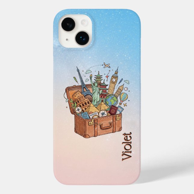 Funda De Case-Mate Para iPhone Viaje (Reverso )