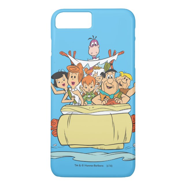 Funda De Case-Mate Para iPhone Viaje de la familia Flintstones (Reverso)