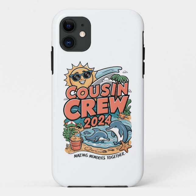 Funda De Case-Mate Para iPhone Viaje de la familia Summer Vacation Beach 2024 (Reverso)