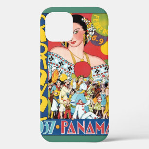 Funda Para iPhone 12 Viaje Vintage Fiesta de Carnaval de Panamá 1937 Mu
