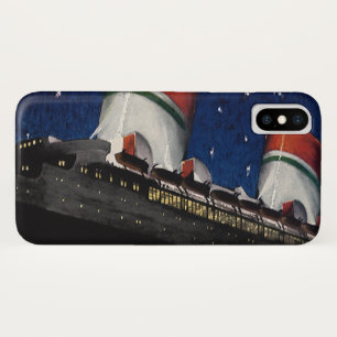 Funda Para iPhone X Viajes Vintage, Vacaciones en un Crucero por la No