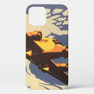 Funda Para iPhone 12 Viajes y transportes vintage Avión volando