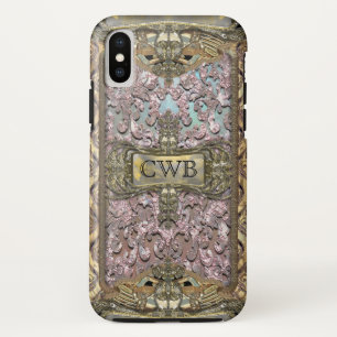 Funda Para iPhone X Vialeigh Victorian Elegant Guay Monograma