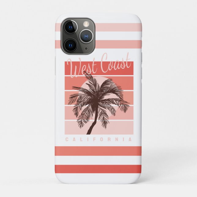 Funda De Case-Mate Para iPhone Vibes de la Costa Oeste: California Sunset (Reverso)