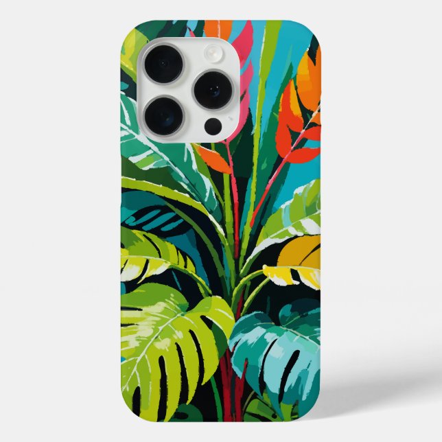Funda De Case-Mate Para iPhone Vibes tropicales (Reverso )