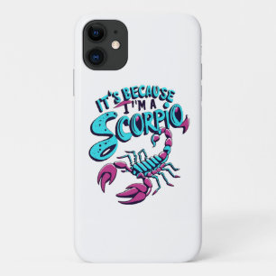 Funda Para iPhone 11 Vibraciones Astrológicas de Escorpio Vintage Signo