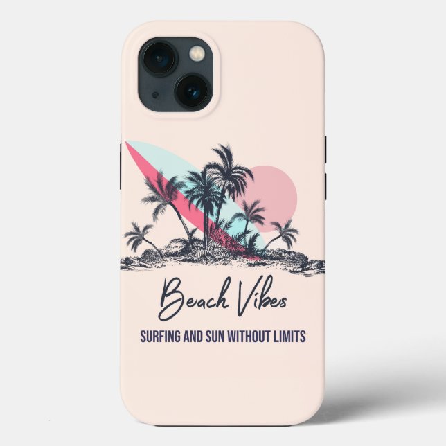 Funda De Case-Mate Para iPhone Vibraciones de Playa  (Reverso )