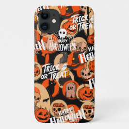 Funda Para iPhone 11 Vibraciones espeluznantes de Halloween lindas y at