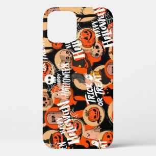 Funda Para iPhone 12 Vibraciones espeluznantes de Halloween lindas y at