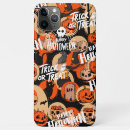 Funda Para iPhone 11 Pro Max Vibraciones espeluznantes de Halloween lindas y at