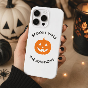Funda Para iPhone 15 Pro Max Vibraciones espeluznantes minimalistas – Halloween