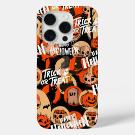 Funda Para iPhone 15 Pro Vibraciones espeluznantes y lindas de Halloween