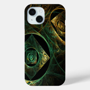 Funda Para iPhone 15 Vibraciones mágicas Resumen de arte