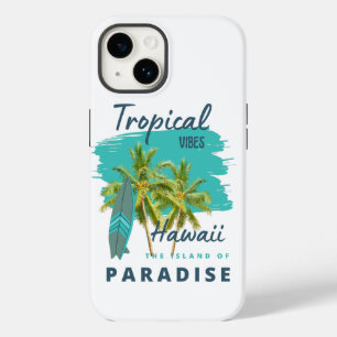 Funda Para iPhone 14 De Case-Mate Vibraciones Tropicales Hawái Isla del Paraíso