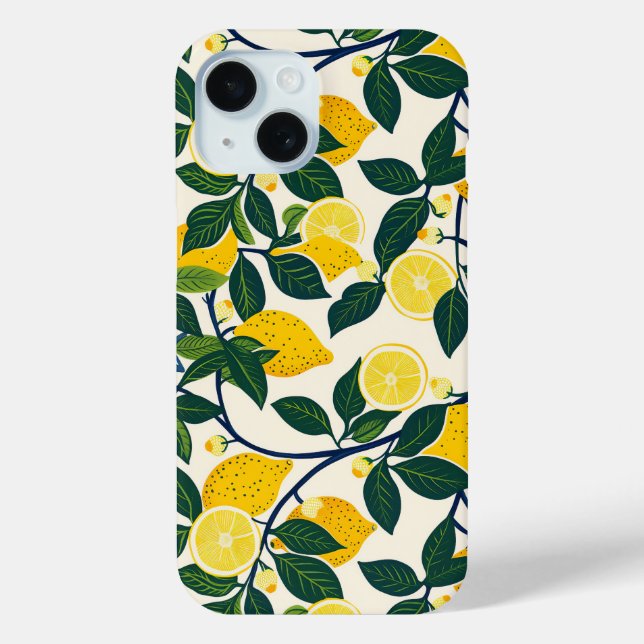 Funda De Case-Mate Para iPhone Vibrant Lemon Grove (Reverso )