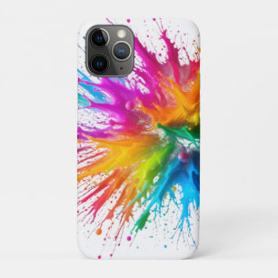 Funda Para iPhone 11 Pro Vibrant Rainbow Paint Splatter Explosion