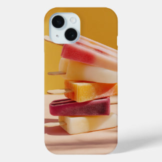 Funda Para iPhone 15 Vibrant Summer Popsicle Stack Tech Case