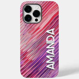 Funda Para iPhone 14 Pro Max De Case-Mate Vibrante Abstract Paint Flow Red Purple Personaliz