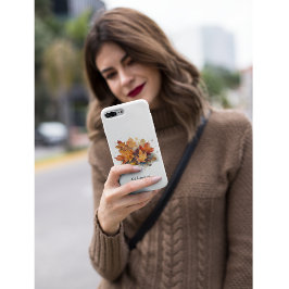 Funda Para iPhone 11 Pro Vibrante acuarela de arce otoñal, personalizado